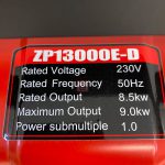موتور برق دیزلی دنیز 9 کیلو وات مدل ZSP13000ED