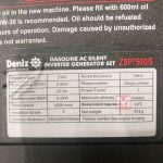 خرید موتور برق دنیز zsp7500is