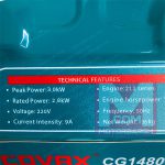 موتور برق کواکس 3 کیلووات مدل CG14800CV2 - تصویر 7
