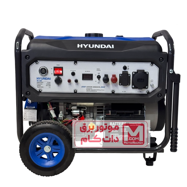 موتور برق هیوندای 10 کیلو وات مدل 1055 دارای چرخ و دسته